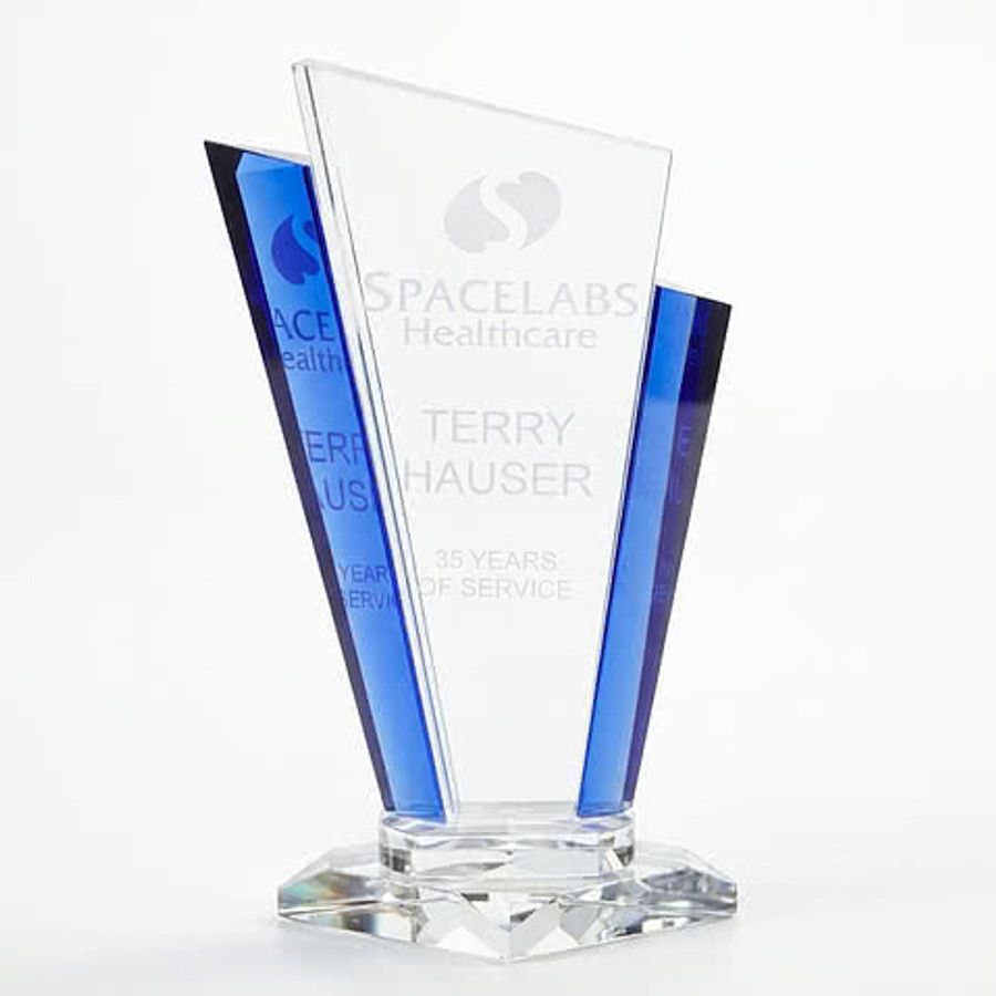 Large Inclination Award in Clear/Blue