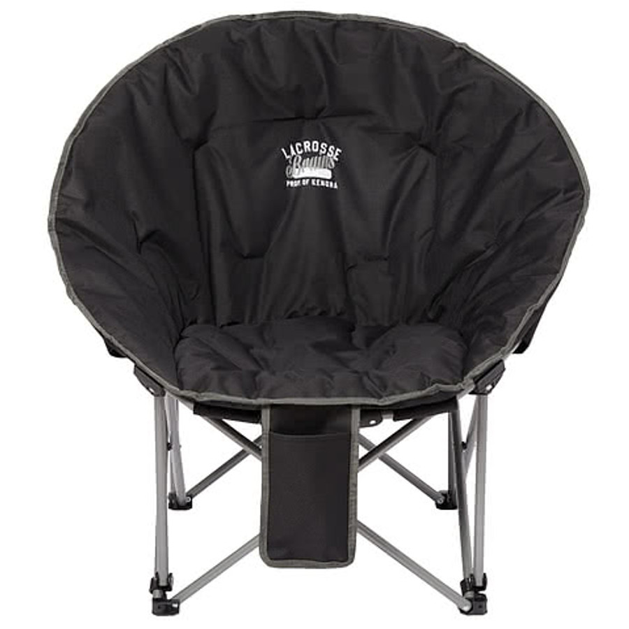 Folding Moon Camping Chair (400lb Capacity) in Black