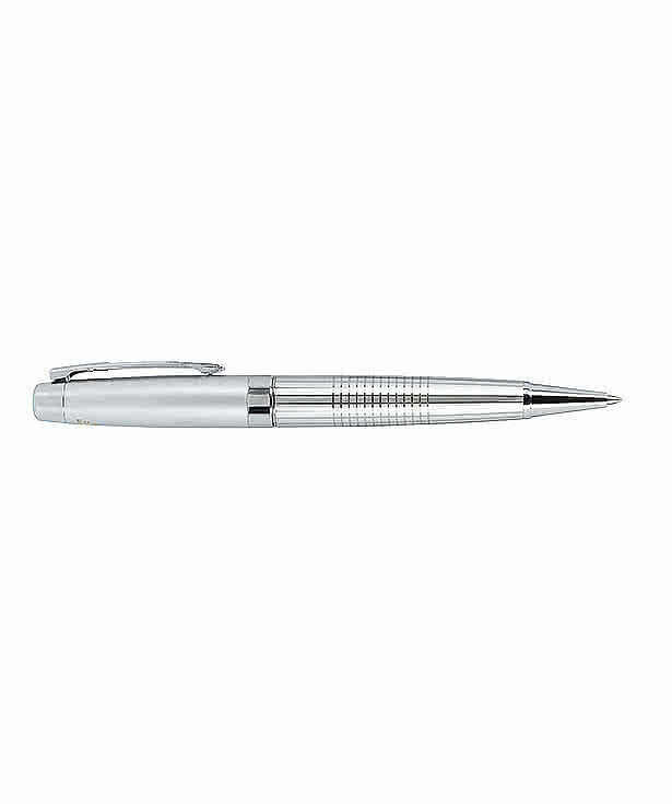 Laser Engraved Newton Recycled Brass Gel Ballpoint Pen (blue ink)