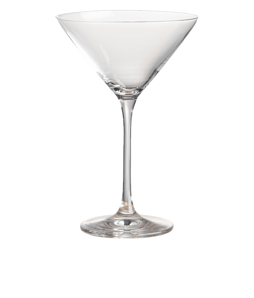 Laser Etched 8.5 oz. Santiago Martini Glass in Clear