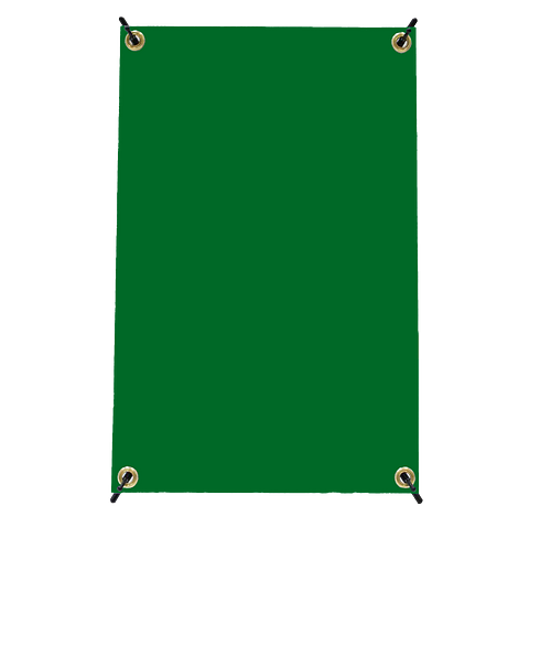 Full Color 11.75" x 18" Mini X Banner Display Kit in Kelly Green