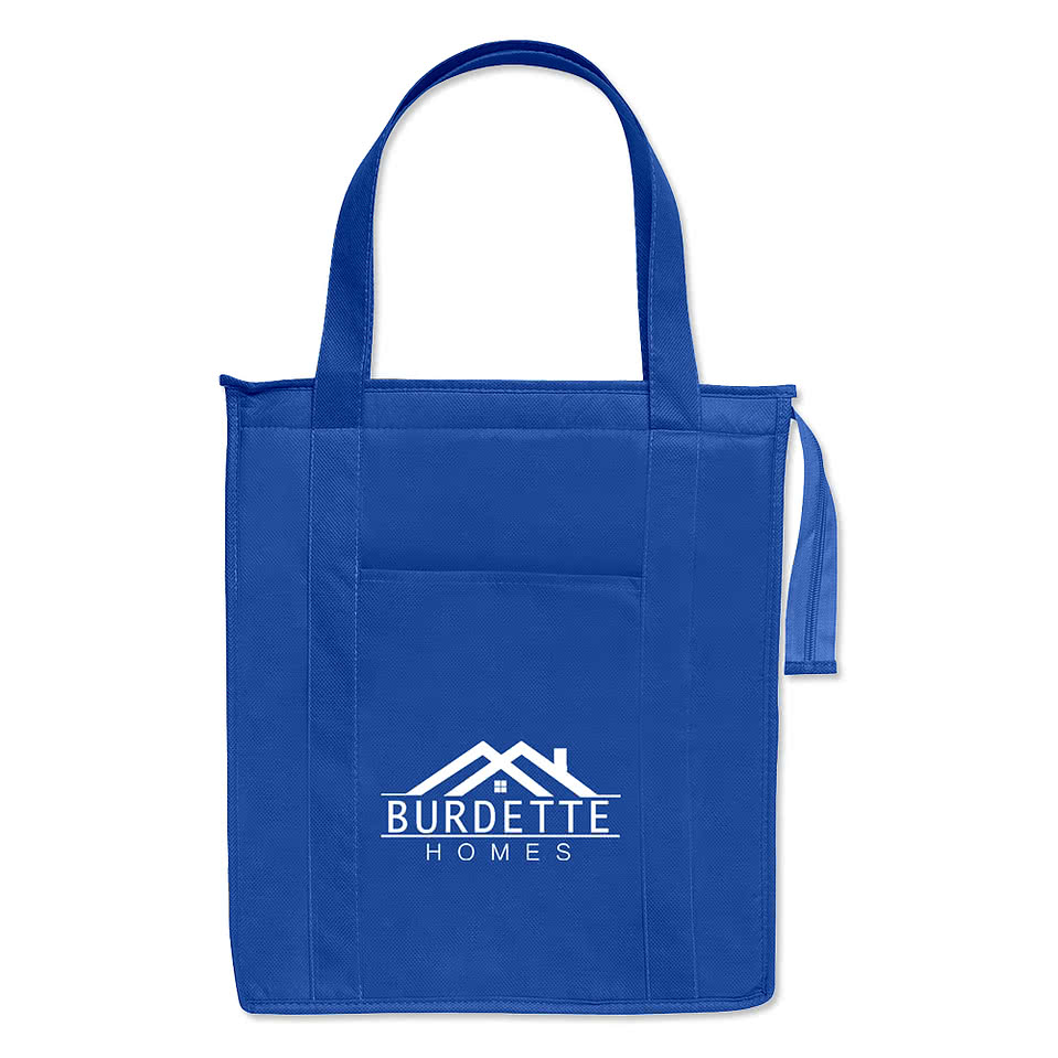Large Non Woven Insulated Grocery Tote Bag