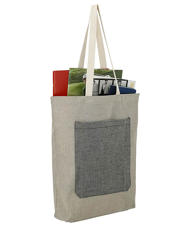Medium Recycled Cotton Pocket Tote Bag