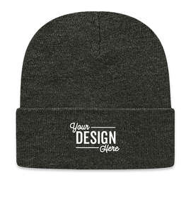 Cap America Knit Cuff Beanie - Color: Dark Heather Grey
