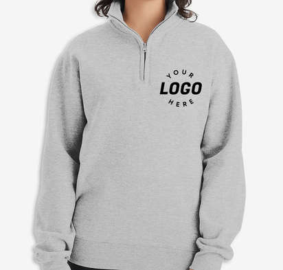 Custom Champion Powerblend Eco Midweight Quarter Zip Sweatshirt