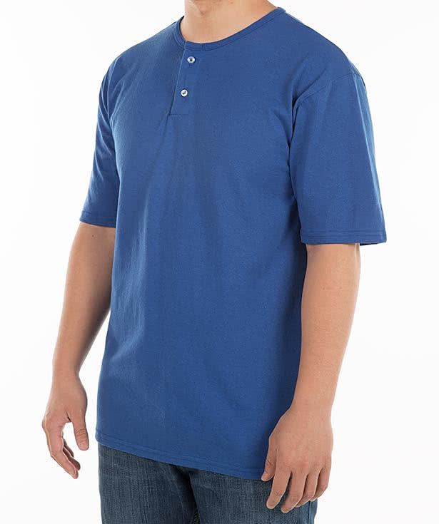 Design Custom Printed Augusta 2-Button Baseball Henley Shirts