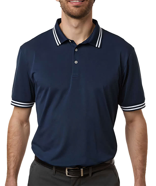 Swannies Thatcher Recycled Tipped Performance Polo - Printed