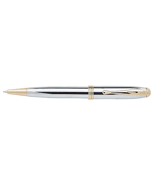 Laser Engraved Souvenir Worthington Chrome Ballpoint Pen (black ink)