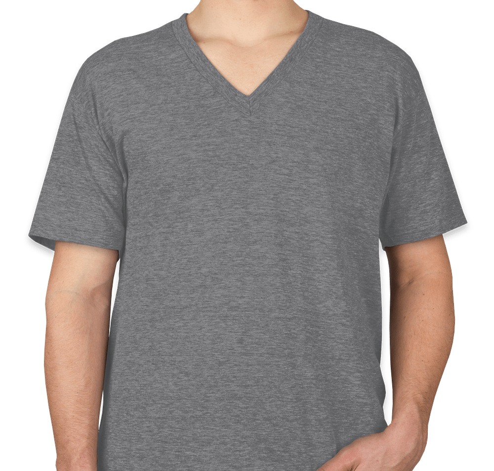 American Apparel USA-Made Tri-Blend V-Neck T-shirt-default