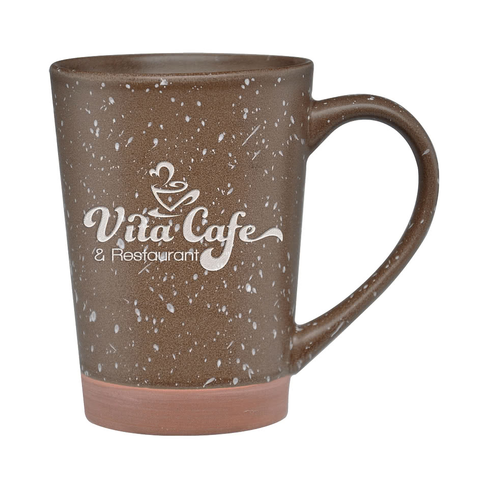 Laser Engraved 16 oz. Hearth Ceramic Speckled Mug