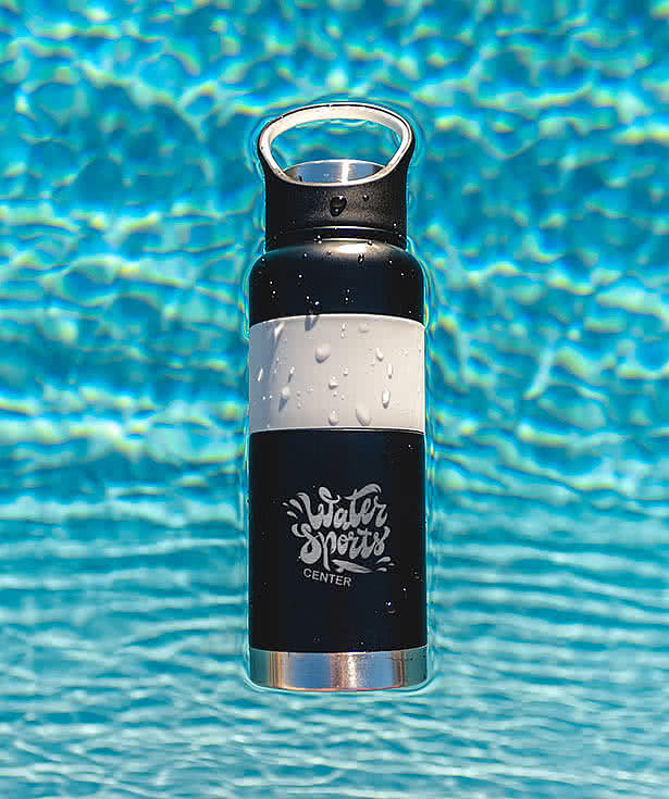 24 oz. Floating Stainless Steel Water Bottle