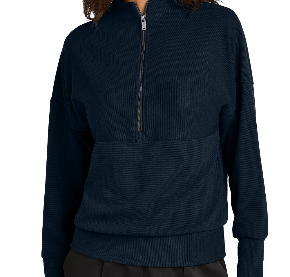 Mercer+Mettle Women's Linear Texture Quarter Zip Sweatshirt-default