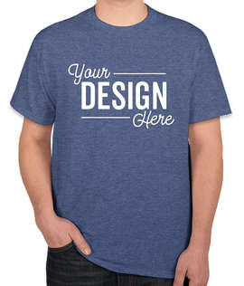 Canada - Fruit of the Loom 100% Cotton T-shirt - Color: Retro Heather Royal