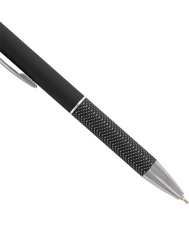 Laser Engraved Nadine Recycled Soft Touch Gel Stylus Pen (blue ink)