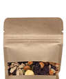 Full Color Kraft Resealable Snack Bag with Trail Mix
