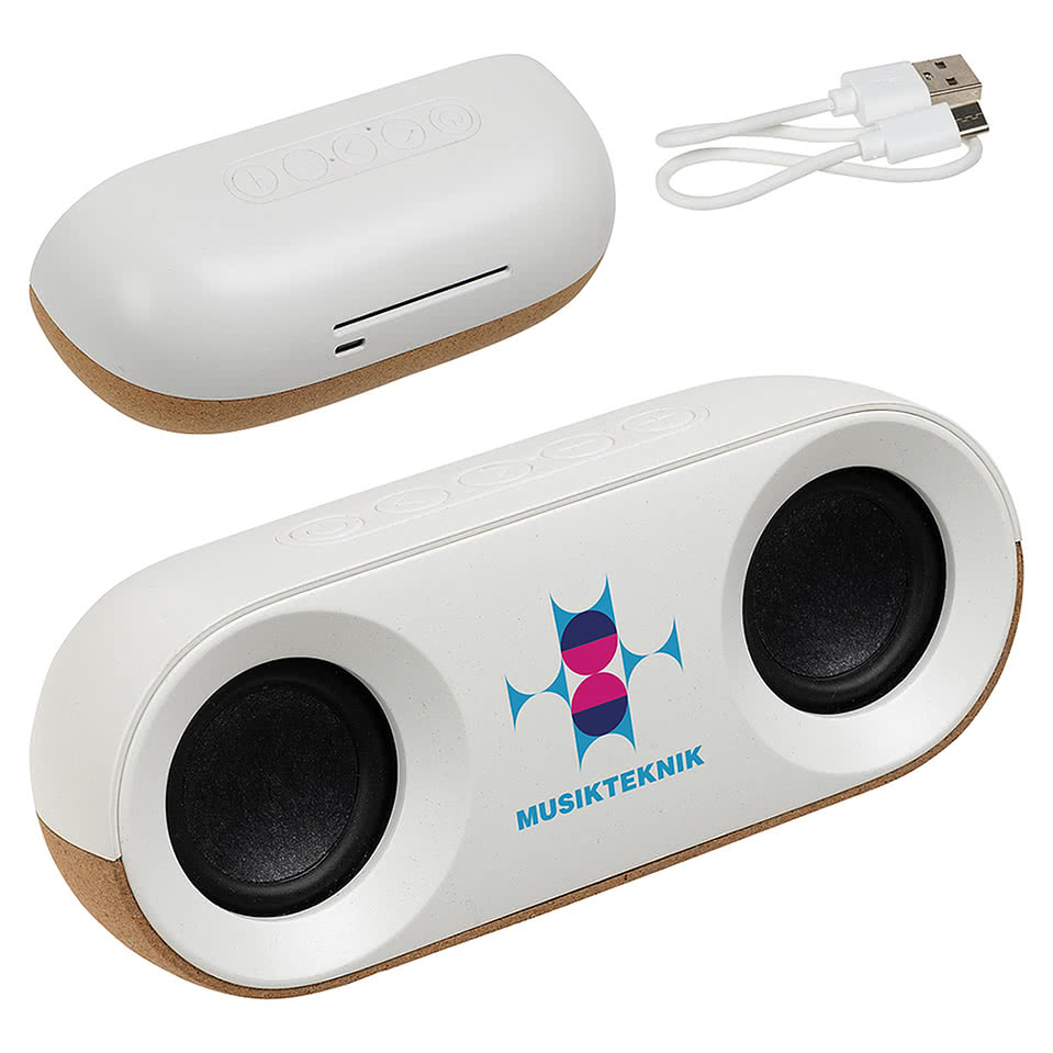 Ovation 10W Recycled Wireless Speaker with FSC Cork