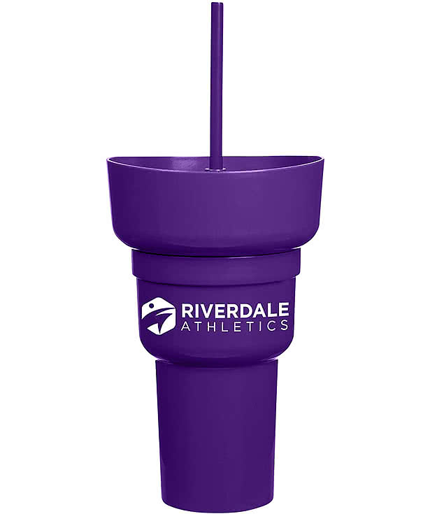 33 oz. Team 365 Recycled Stadium Tumbler with Snack Bowl