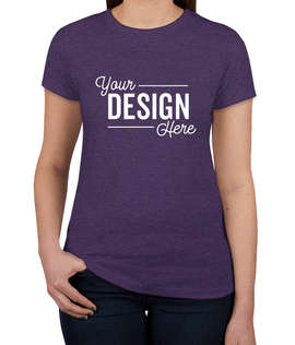 Next Level Women's Slim Fit Tri-Blend T-shirt - Color: Purple Rush