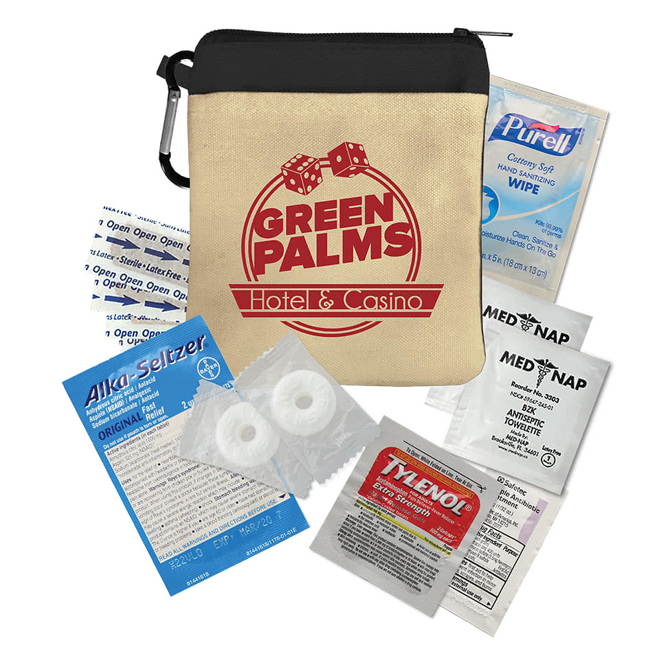 New Recovery Zipper Pouch 12-Piece First Aid Kit