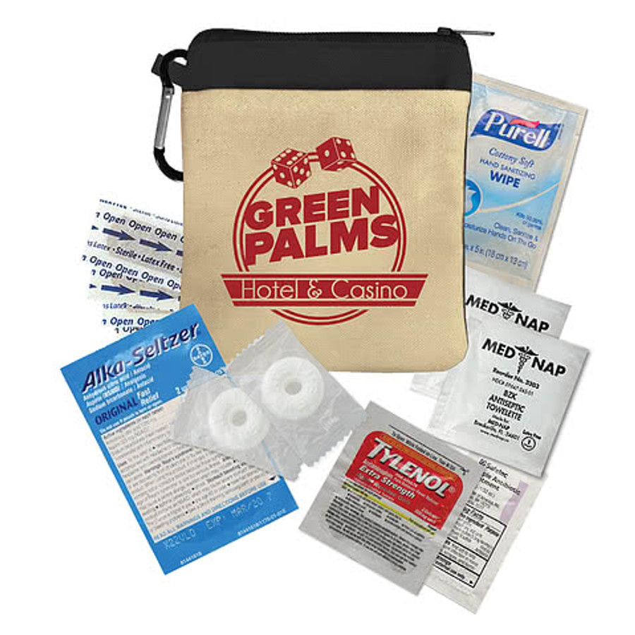 New Recovery Zipper Pouch 12-Piece First Aid Kit