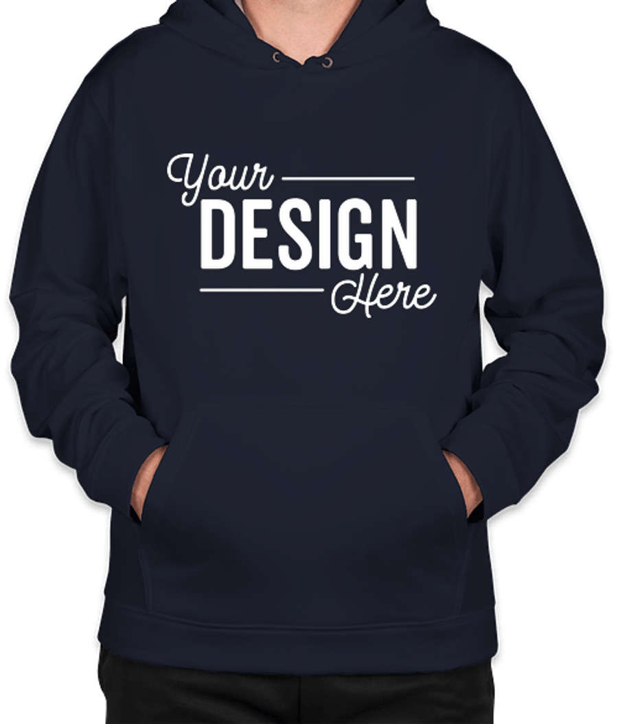 Sport-Tek Performance Pullover Hoodie in Navy