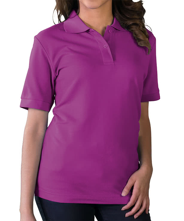 Blue Generation Women's Soft Touch Pique Polo - Embroidered