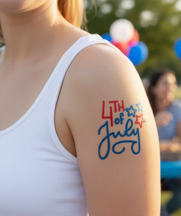 Full Color 3" x 3" Classic Custom Temporary Tattoo (Set of 200)