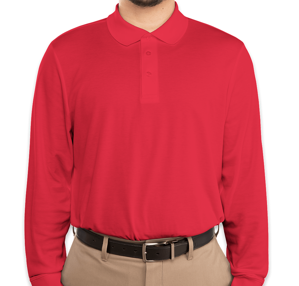 Devon & Jones Tall CrownLux Long Sleeve Performance Polo-default