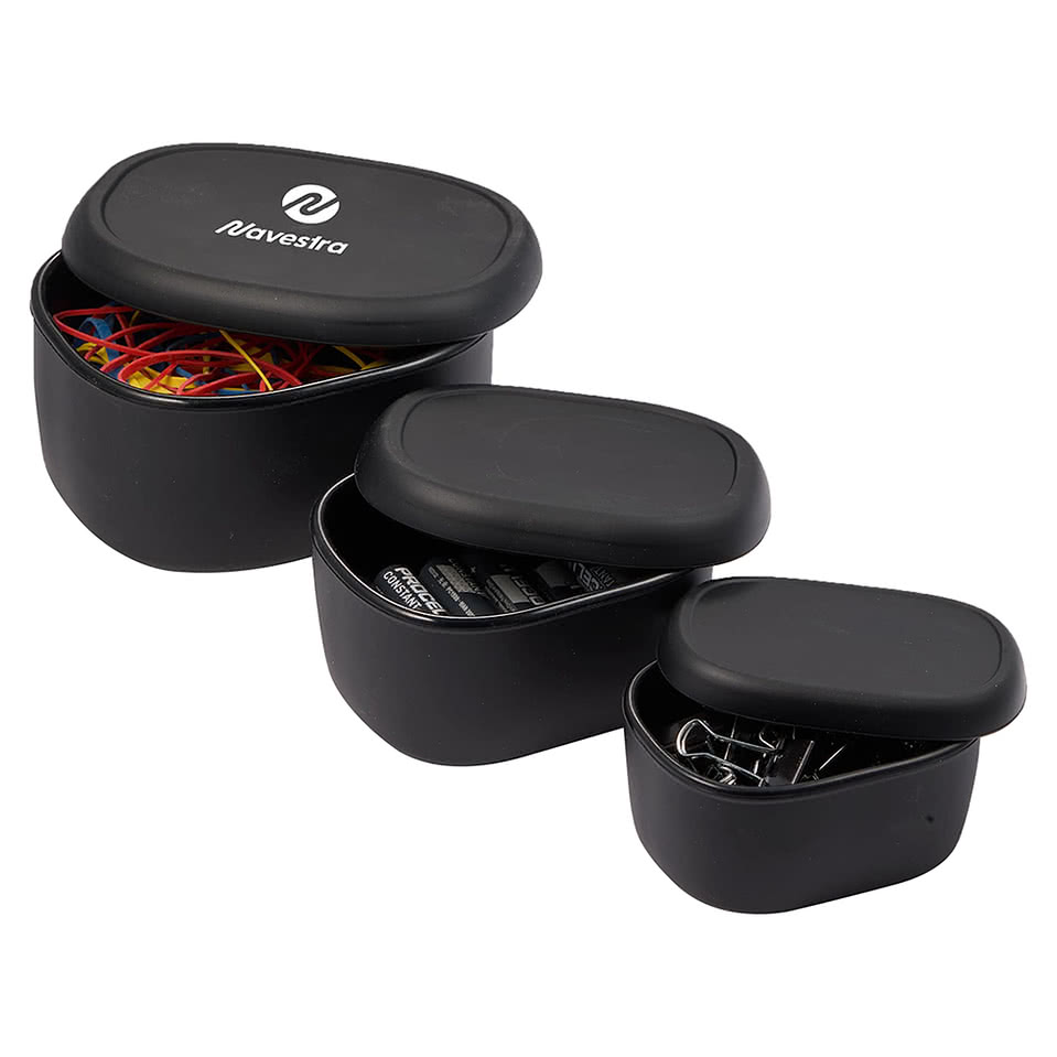 Zili 3-Piece Silicone Storage Container Set