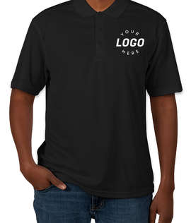 Clique by Cutter & Buck Spin Eco Performance Pique Polo - Embroidered - Color: Black