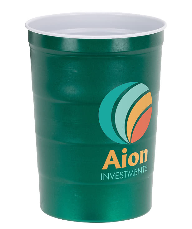 Full Color 16 oz. Halftime Steel Chill-Cup (Case of 90)