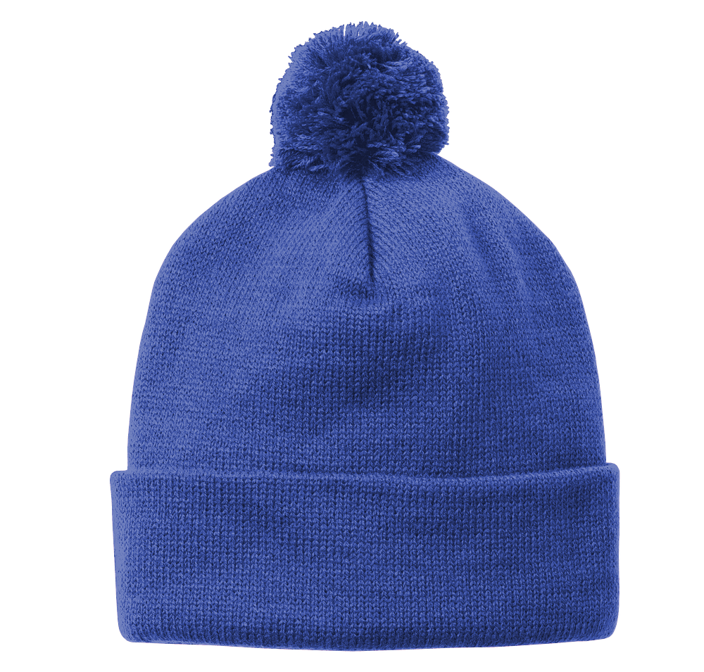 Sport-Tek Solid Pom Pom Beanie-default