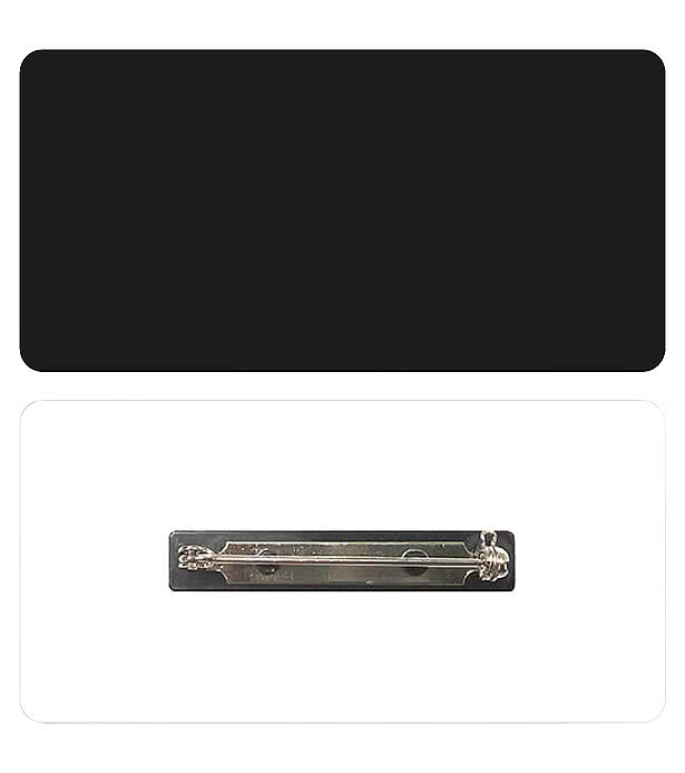 1.5" x 3"  Name Badge - Pin Back