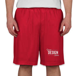 Sport-Tek Mesh Shorts - Color: True Red