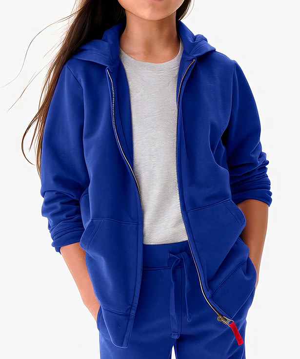 Primary Youth French Terry Zip Hoodie