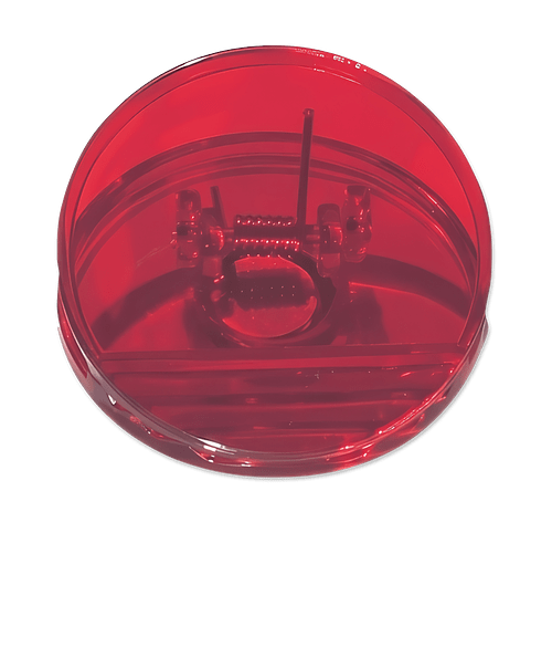 Round Magnetic Clip in Translucent Red 