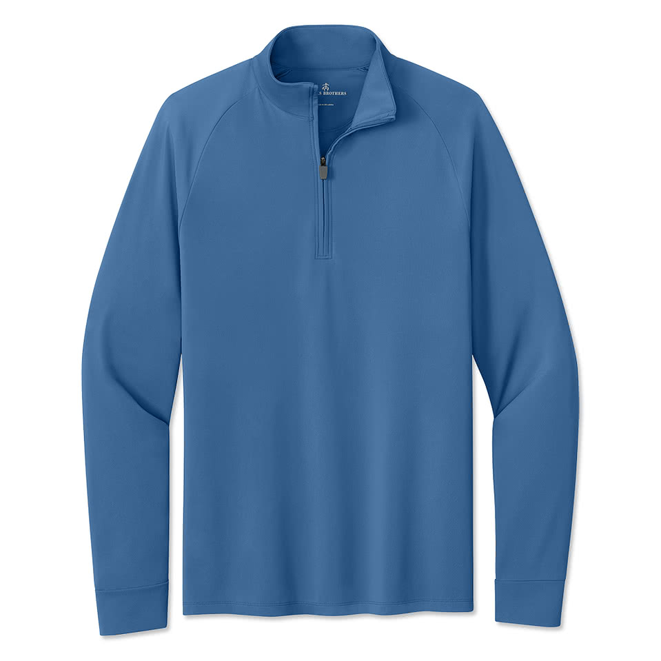 Brooks Brothers Luxe Performance Recycled UPF 50+ Quarter Zip Pullover