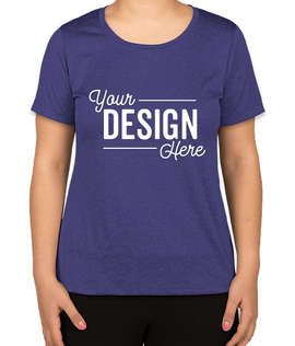 Sport-Tek Women's Heather Contender Performance Shirt - Color: Cobalt Heather