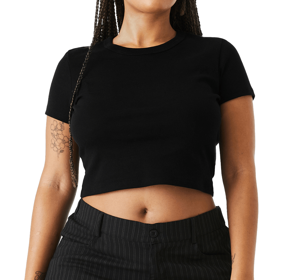 Bella + Canvas Women's Micro Rib Cropped T-shirt-default