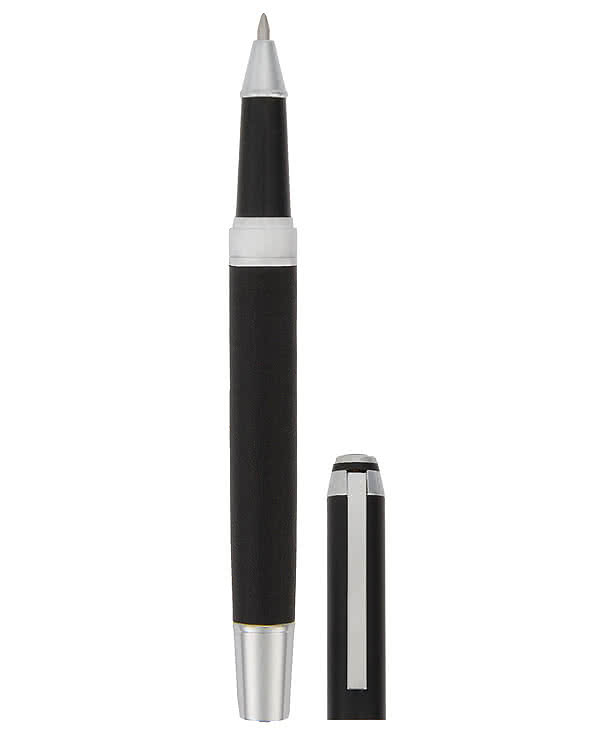 Laser Engraved Hyde Recycled Brass Gel Rollerball Pen (black ink)