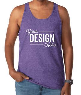 Bella + Canvas Tri-Blend Tank - Color: Purple Tri-Blend