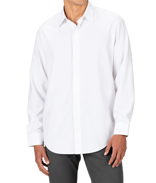 Edwards FlexBatiste Café Recycled Dress Shirt in White
