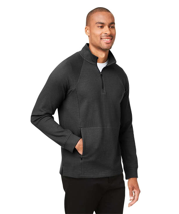 North End Rhythm Waffle Quarter Zip Performance Pullover