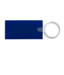 Rectangle PVC Keychain - Color: Translucent Blue