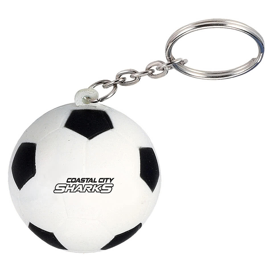 Standard Soccer Ball Stress Reliever Keychain