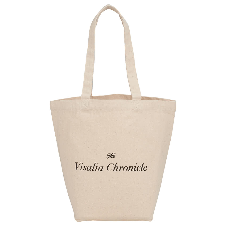 Herringbone Cotton Canvas Grocery Tote Bag