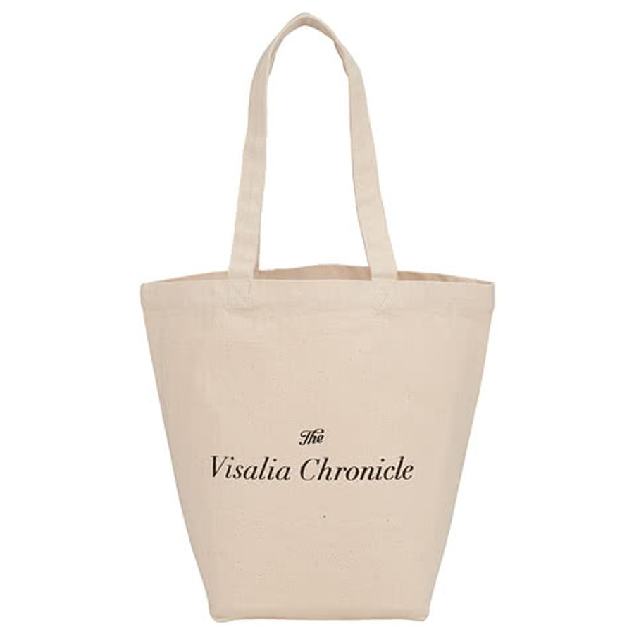 Herringbone Cotton Canvas Grocery Tote Bag