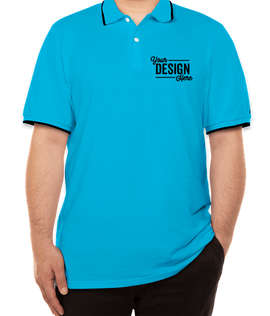 Nautica Deck Pique Polo - Color: Azure Blue