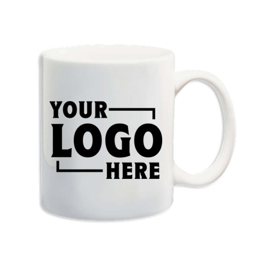 11 oz. White Ceramic Mug in White