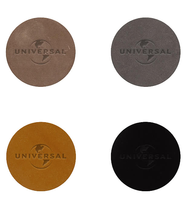 2 1/2" Leather Circle Patch